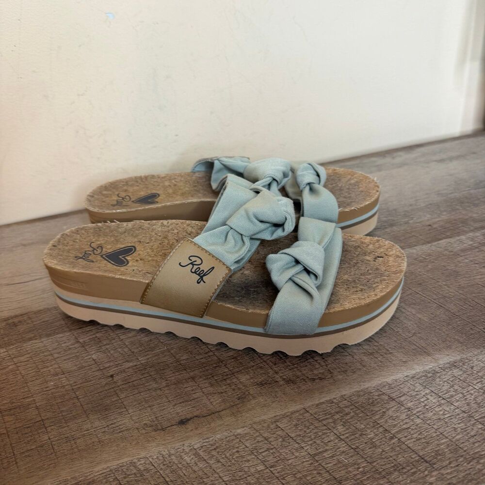 Reef Knotty Vista Hi Elm Slides Shoes Sandal Women Size 9 - Picture 4 of 8